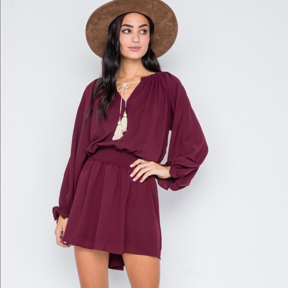 Ruffle Tassle Detailed Western Inspired Dress